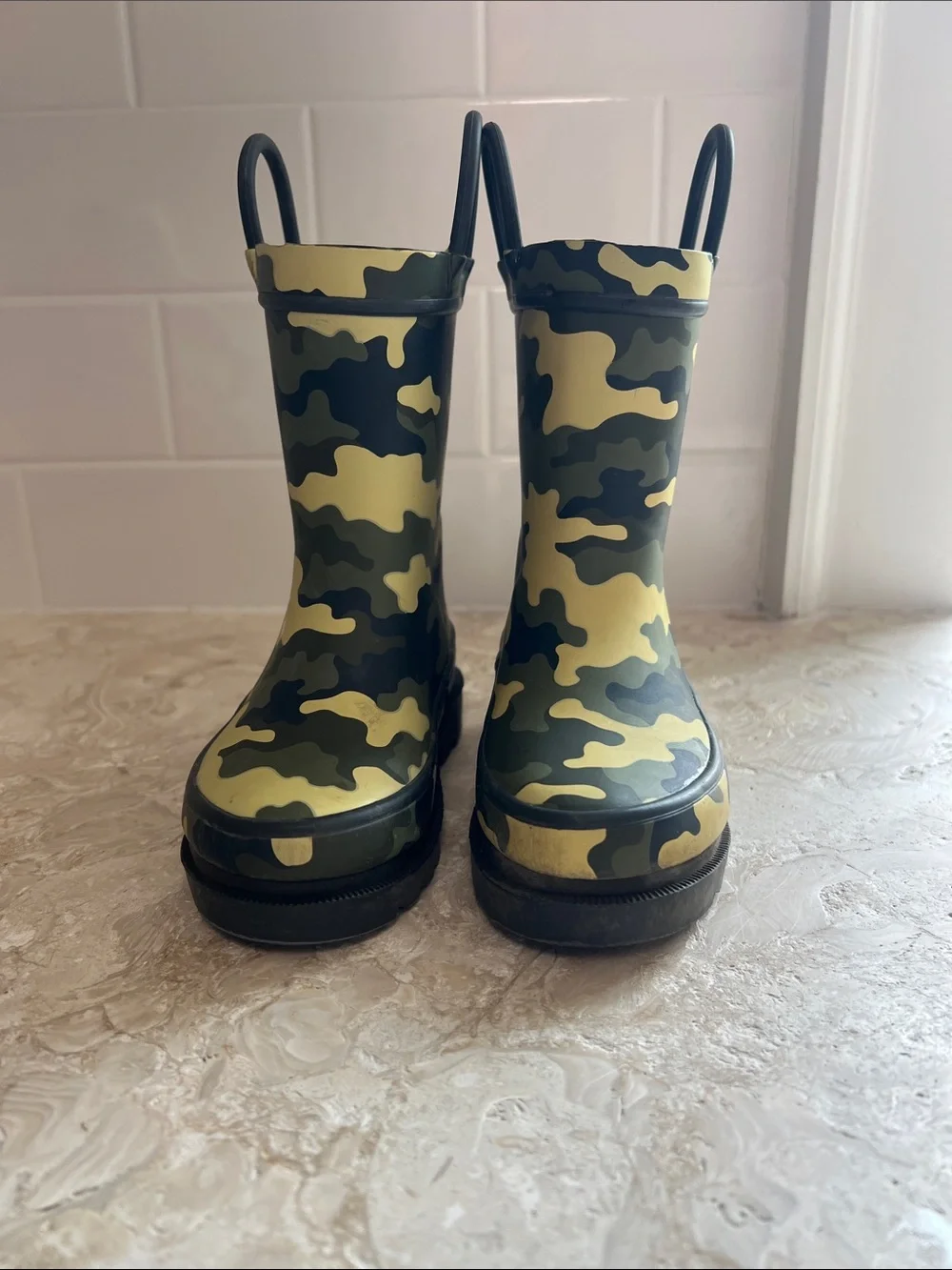 Kids Western Chief Camo Rain Boots - Green Camo size 5